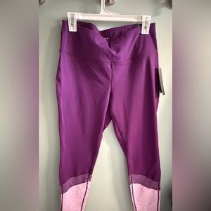 torrid Purple Leggings with Pink Lower Panels